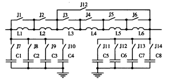 圖7  SSB天調(diào)電容、電感網(wǎng)絡(luò)