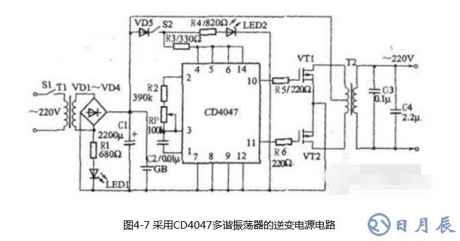 cd4017逆變器電路圖