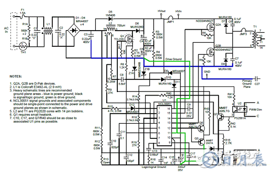 On Semi公司推出了LED驅(qū)動器評估板NCL30051電路解決方案