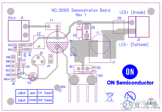 On Semi公司推出了LED驅(qū)動器評估板NCL30051電路解決方案