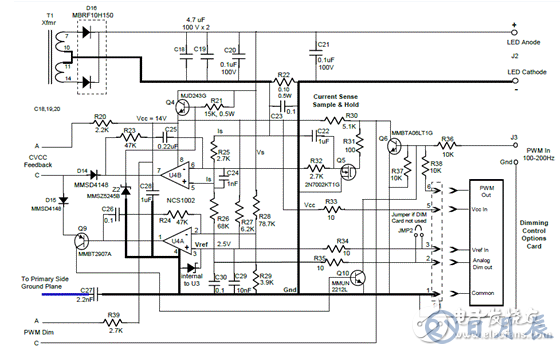 On Semi公司推出了LED驅(qū)動器評估板NCL30051電路解決方案