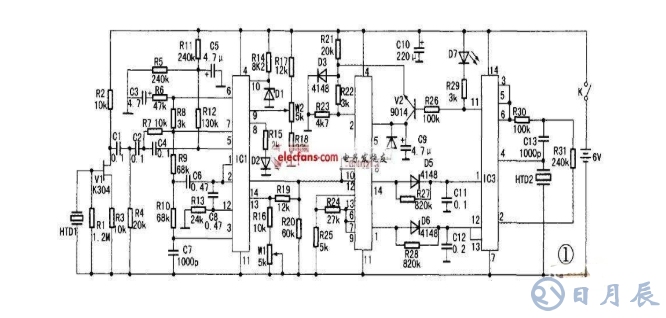 自制簡(jiǎn)易電子血壓計(jì)電路圖