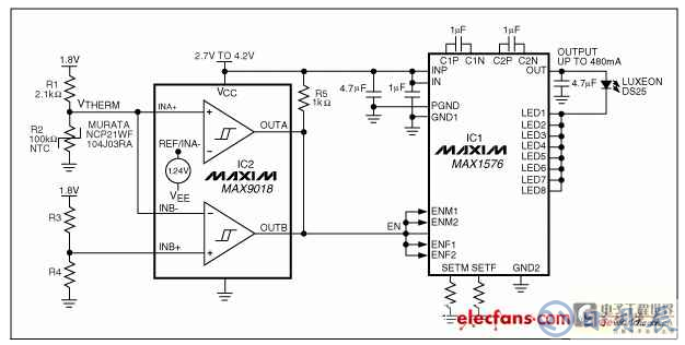 基于一只大功率白光LED模組的電路驅(qū)動(dòng)方案