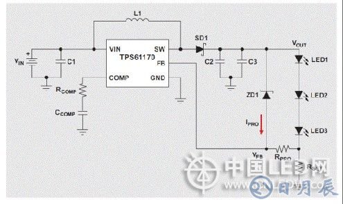 基于高亮度LED升壓轉(zhuǎn)換器的開路保護(hù)設(shè)計