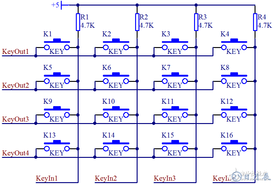 單片機(jī)獨(dú)立式按鍵和矩陣式按鍵電路設(shè)計(jì)